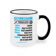 Hrnek Automechanik - sazba